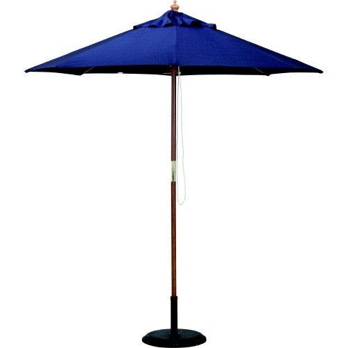 木製パラソル 210cm ネイビー 210NV