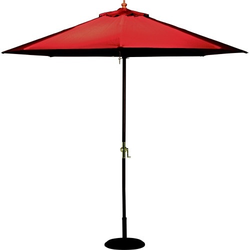 木製パラソル 270cm エンジ 270RS