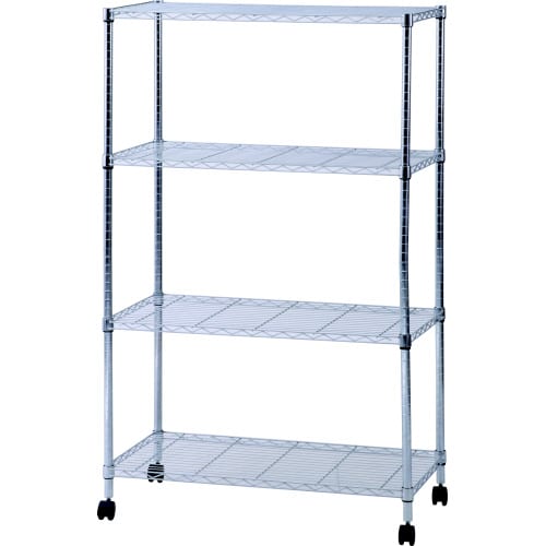 メタルマルチシェルフ4段90 クロム