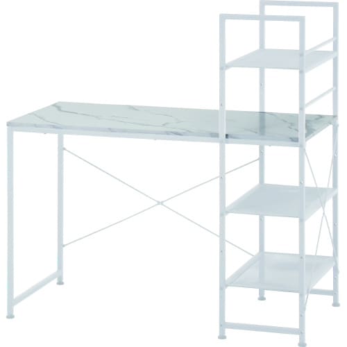 左右組み換えラック付きデスク ルカ ストーン