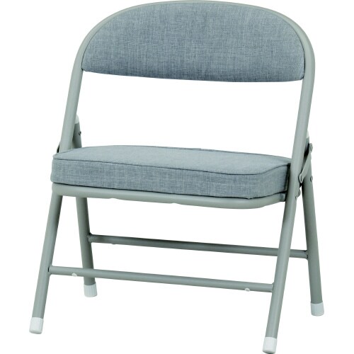 折りたたみチェア ロータイプ ワイド GY 4脚