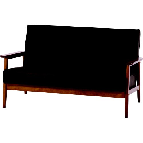 バイキャストPUソファ ミート 2P LBR