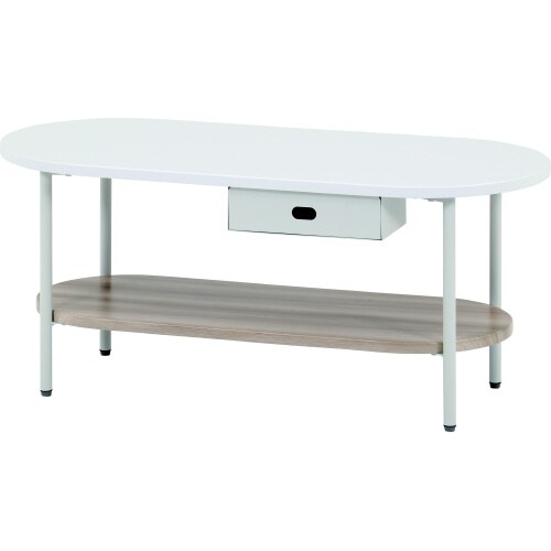 Chamillティッシュ収納付テーブル ナチュラル