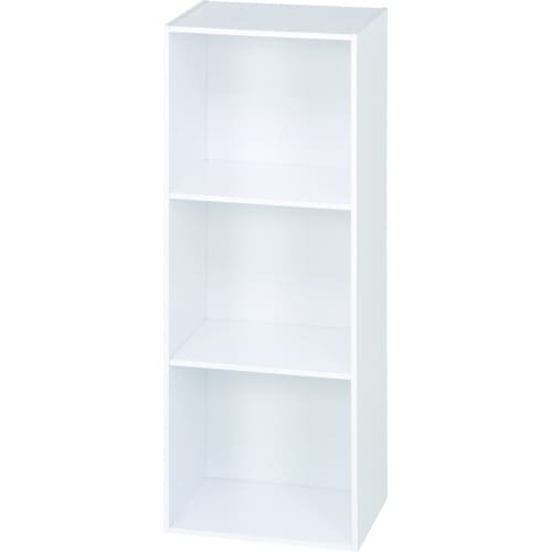 カラーボックス3段 A4対応 WH