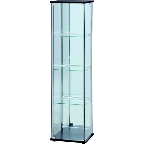 ガラスコレクションケース 4段(背面ミラー)LED