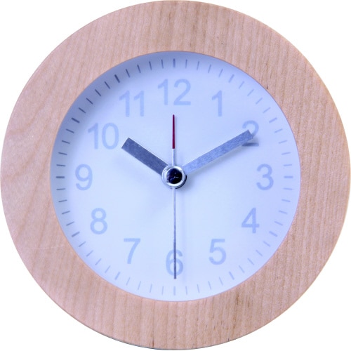 置時計 ウッド ラウンド WH