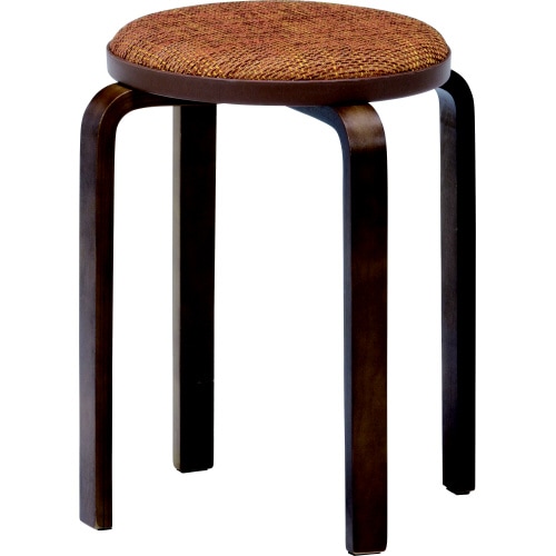 KDファブリック曲木スツール YE/BR