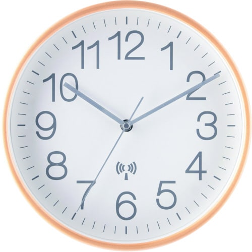 電波掛時計プライウッドΦ28cmWH(85352)