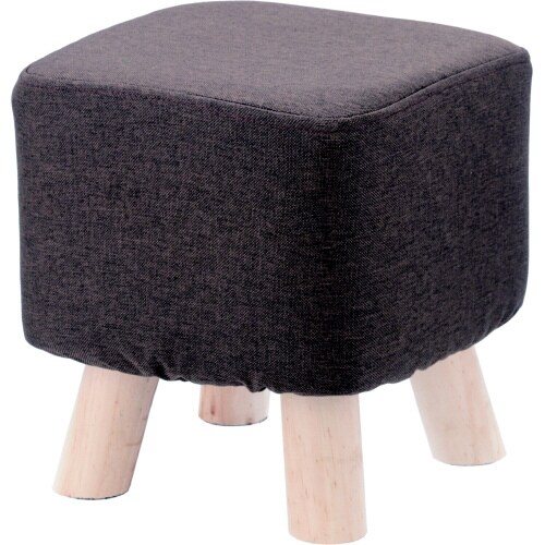 ミニファブリックスツール スクエア ブラウン