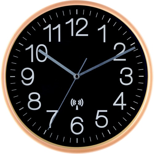 電波掛時計プライウッドΦ28cmNV(85353)