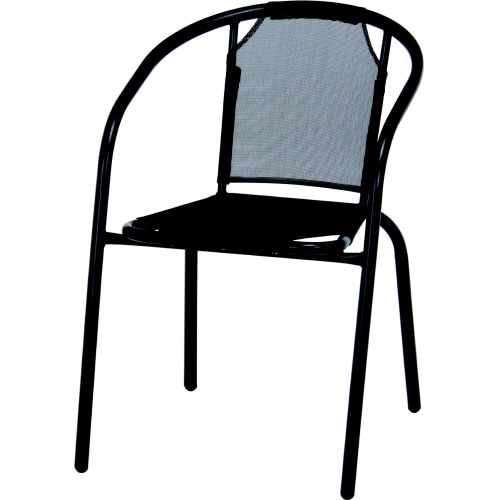 スタッキングチェア黒FBC−01(33903)2脚