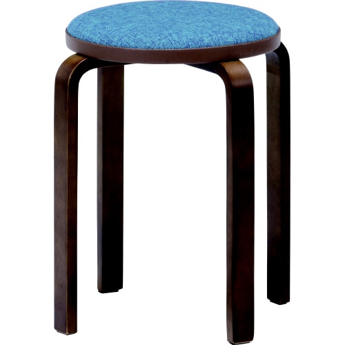 KDファブリック曲木スツール BL/BR