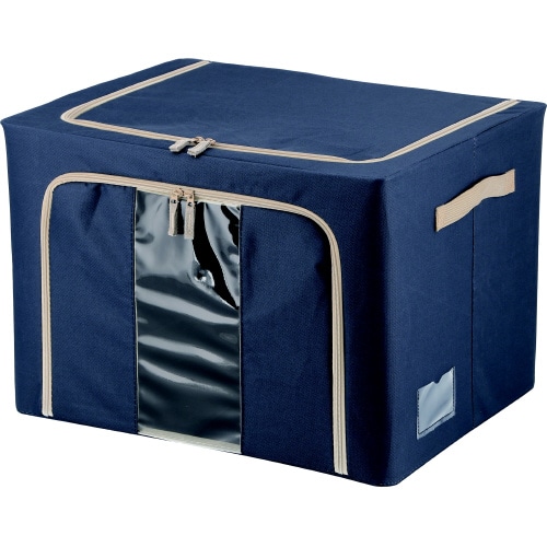 窓付&積み重ね収納ボックス72LBL 6個