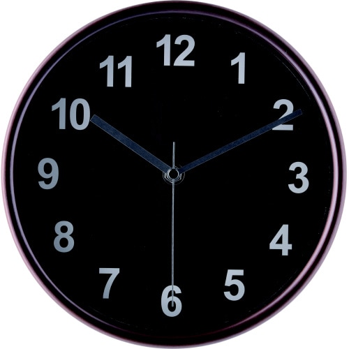 掛時計プライウッド Φ22cm BR(85359)