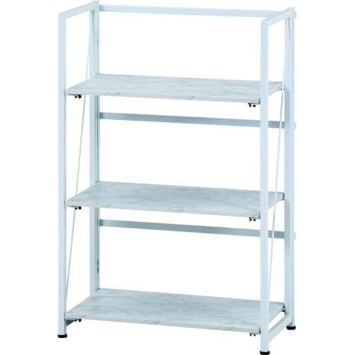 折りたたみシェルフ アロン3段 ストーン