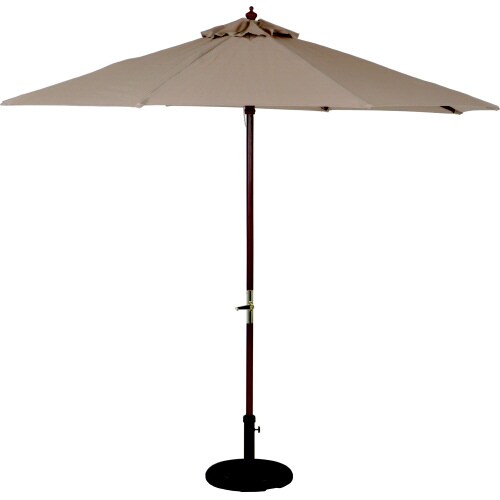 木製パラソル 270cm アイボリー 270IV