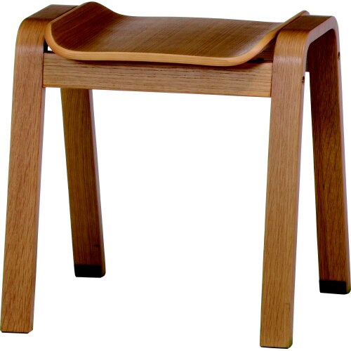 曲木スツールハイCF−406VオークNA 4脚