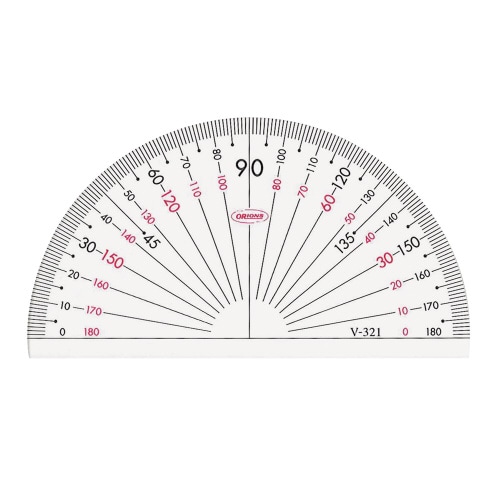 GAKUNO アクリル分度器(下あり) 9cm