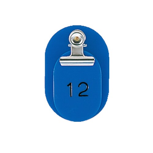 親子番号札 小判 1−50 ブルー