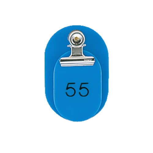 親子番号札 小判 51−100 スカイ