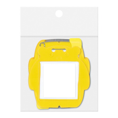 クマ型名札 10枚パック イエロー