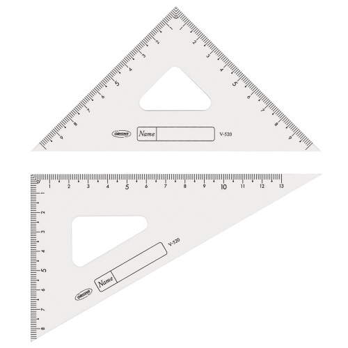 GAKUNO アクリル三角定規 15cm