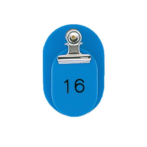 親子番号札 小判 1−50 スカイ