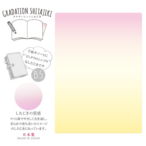 グラデーション下敷 B5 カラー03 ×5