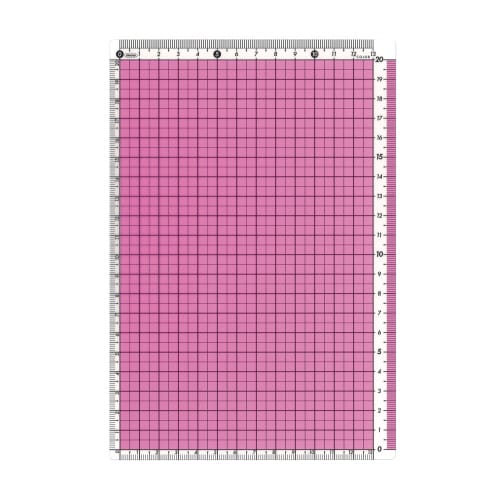 カラー方眼下敷A5判 ピンク ×5
