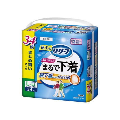 リリーフ パンツタイプまるで下着2回分L34枚×2