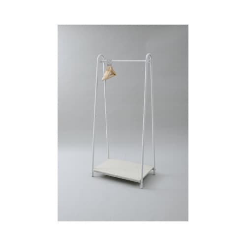 Aスタイルハンガーシングル木製ハンガー5本付きWH