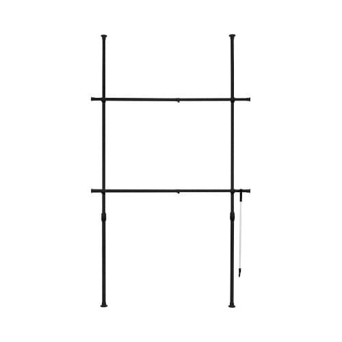 頑丈突っ張りハンガーラック ダブルMBK