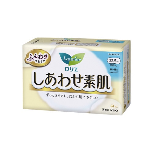 ロリエ しあわせ素肌多い昼用羽なし(24個)×6