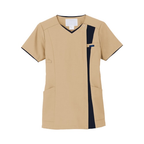 レディスジップスクラブ ベージュ×Dネイ L