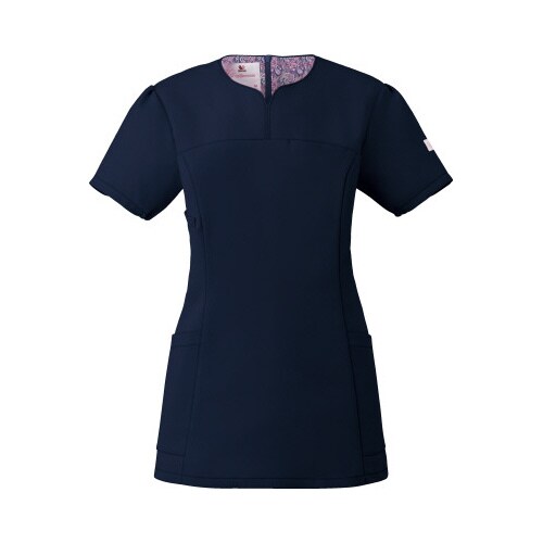 スクラブ HI707 ダークネイビー LL