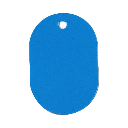 番号札 小 無地 10個入 青×10