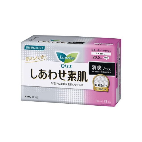 ロリエしあわせ素肌消臭プラス昼普通の日羽×6