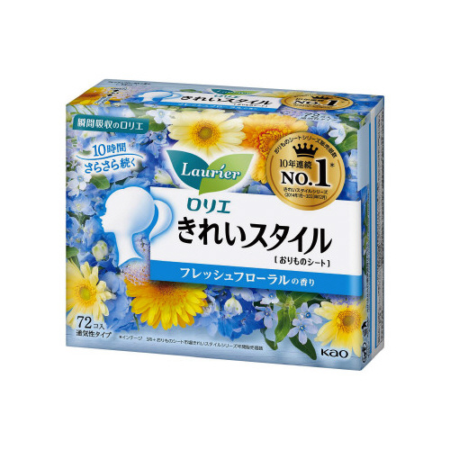 ロリエ きれい フレッシュフローラル72個×6