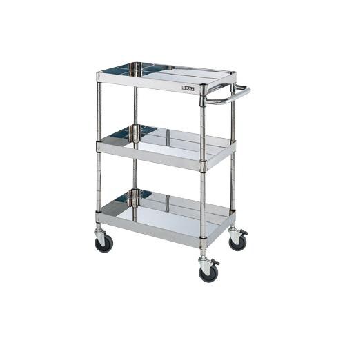 ステンレスCSパールワゴン(ダブルストッパー車輪)