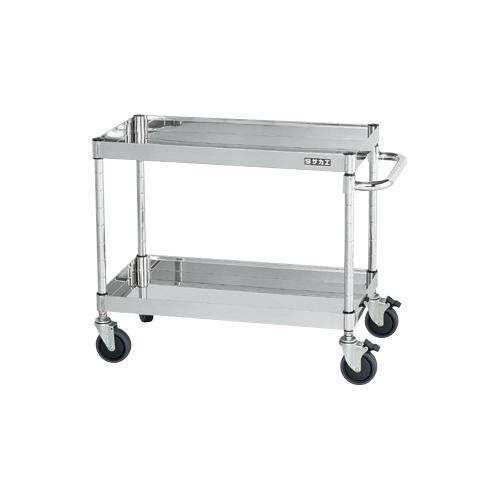 ステンレスCSパールワゴン(ダブルストッパー車輪)