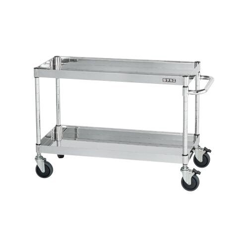 ステンレスCSパールワゴン(ダブルストッパー車輪)