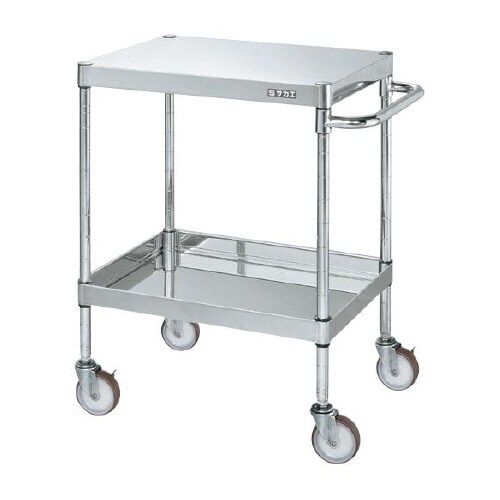 ステンレスCSパールワゴン(棚板2段)