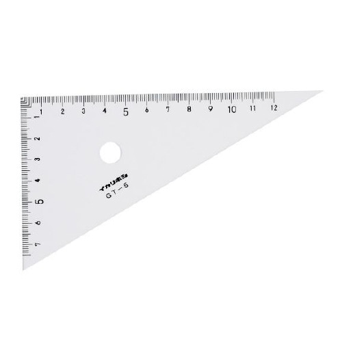 15cmがくどう三角定規(目盛12cm)×30