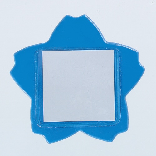 桜型キンダー名札 中紙入 青×50