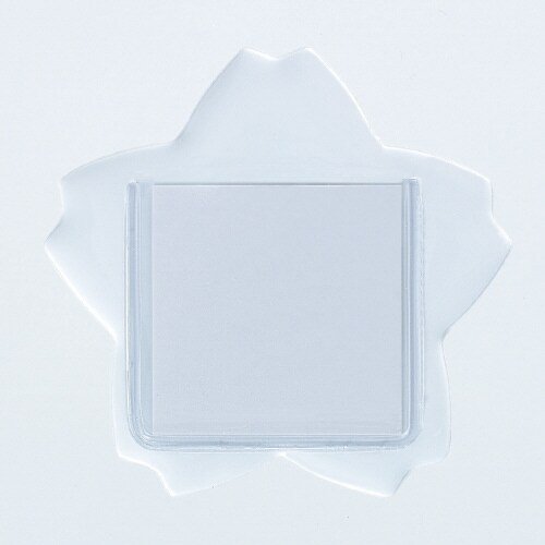 桜型キンダー名札 中紙入 白×50