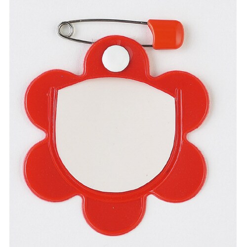 梅型名札 10P 中紙入 赤