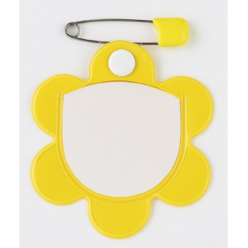 梅型名札 10P 中紙入 黄