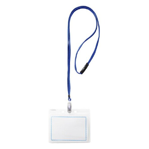 マイティループ名札ツートン 大 10個入 青