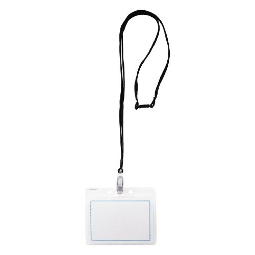 マイティループ名札ツートン 大 10個入 黒