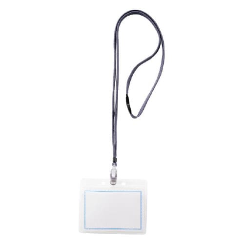 マイティループ名札ツートン 大 10個入 グレー